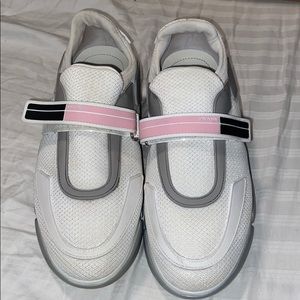 Prada logo strap sneakers